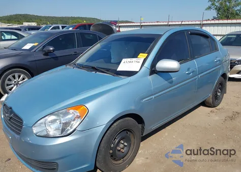 2009 Hyundai Accent Gls from USA, damaged, VIN KMHCN46C59U293810